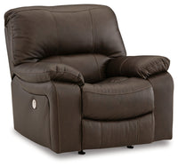 Leesworth Dark Brown Power Rocker Recliner