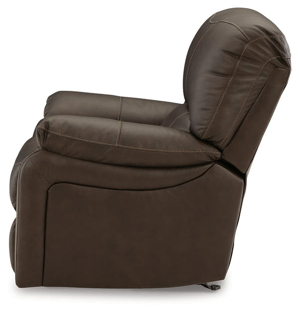 Leesworth Dark Brown Power Rocker Recliner