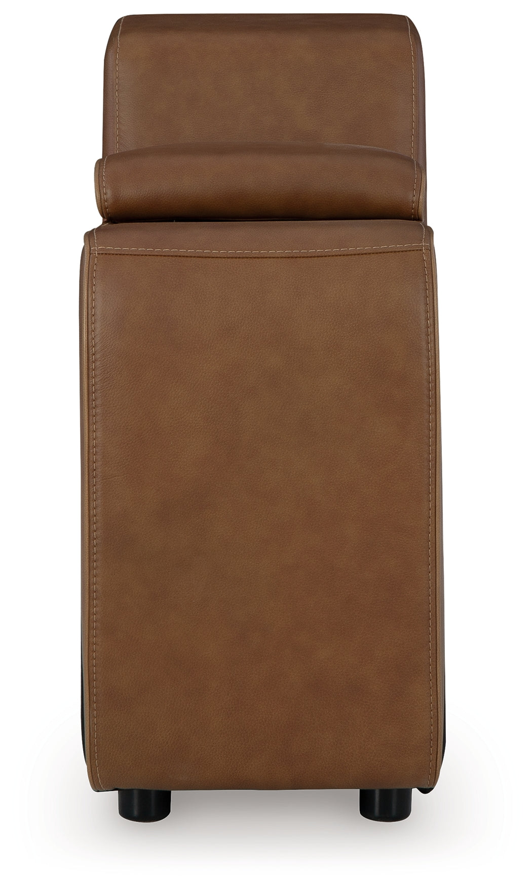 Magic Man Caramel 2-Piece Power Reclining Sectional Loveseat w/Console