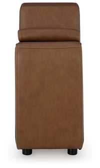 Magic Man Caramel 2-Piece Power Reclining Sectional Loveseat w/Console