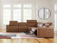 Magic Man Caramel 5-Piece Power Reclining Sectional