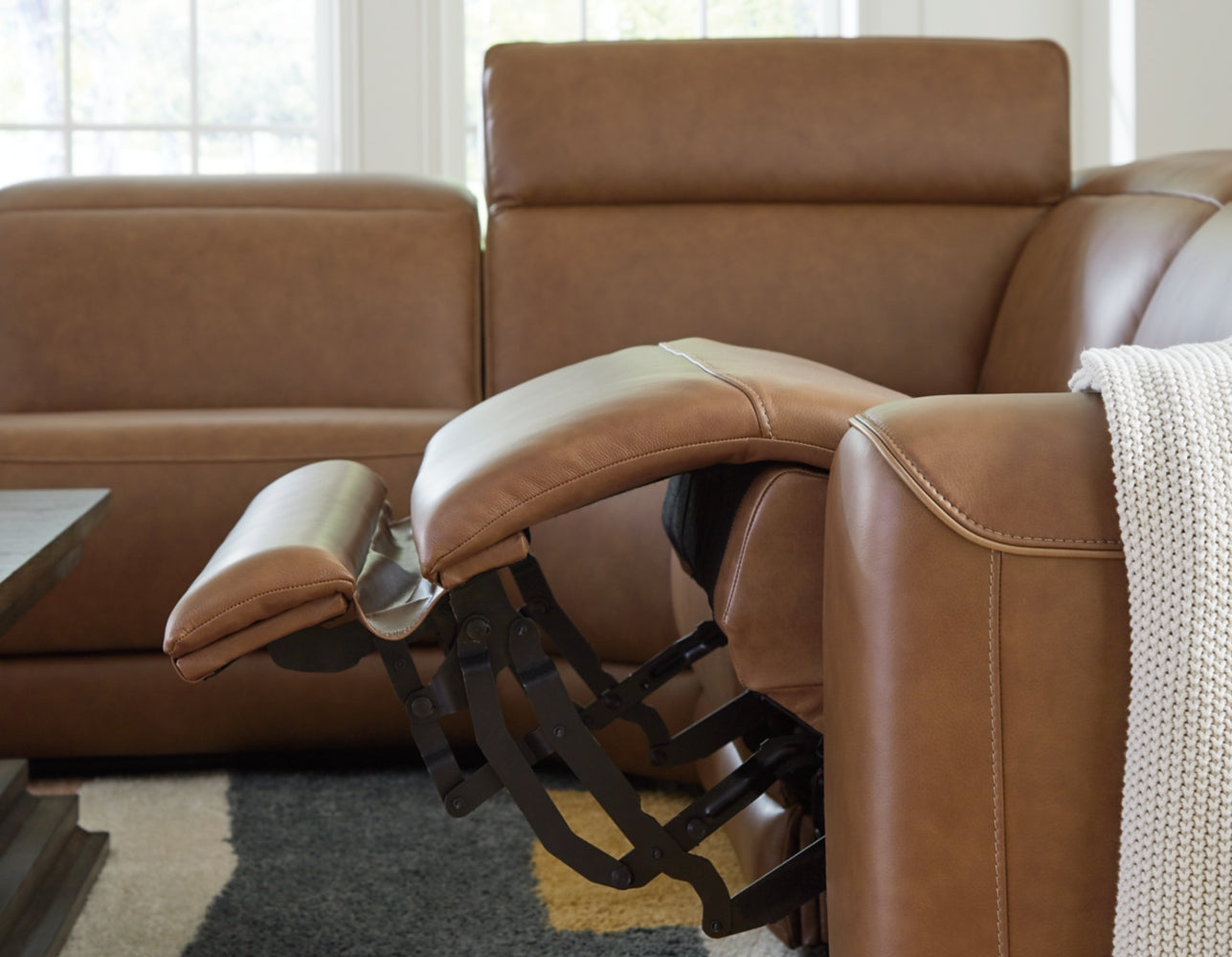 Magic Man Caramel Reclining Modular Sectional