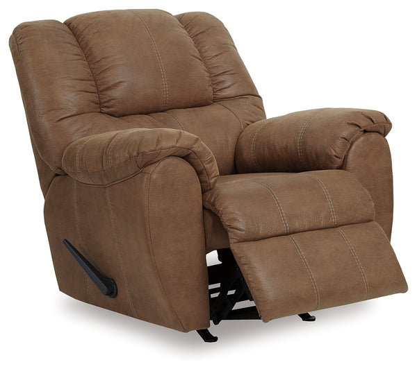 McGann Faux Leather Manual Rocker Recliner