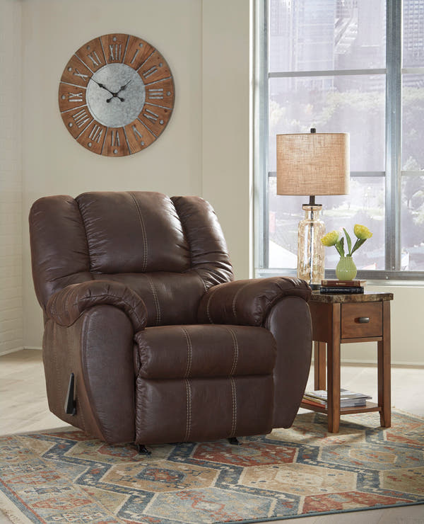 McGann Faux Leather Manual Rocker Recliner
