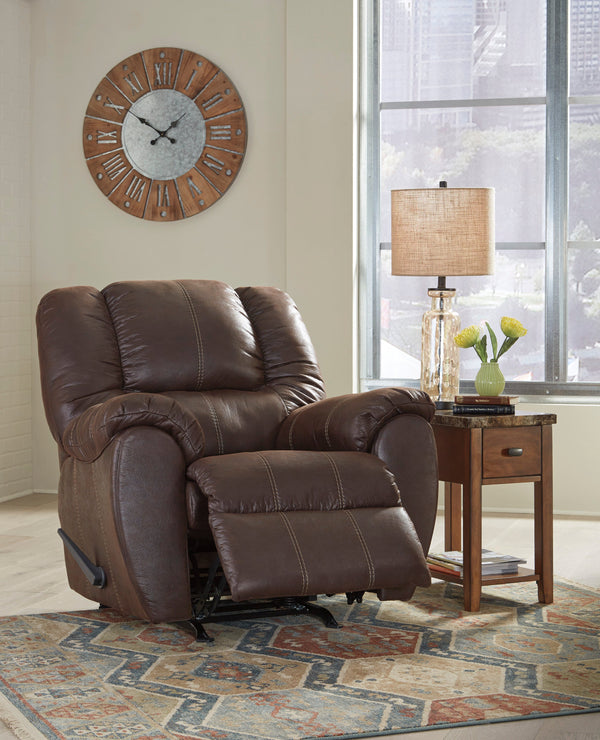 McGann Faux Leather Manual Rocker Recliner