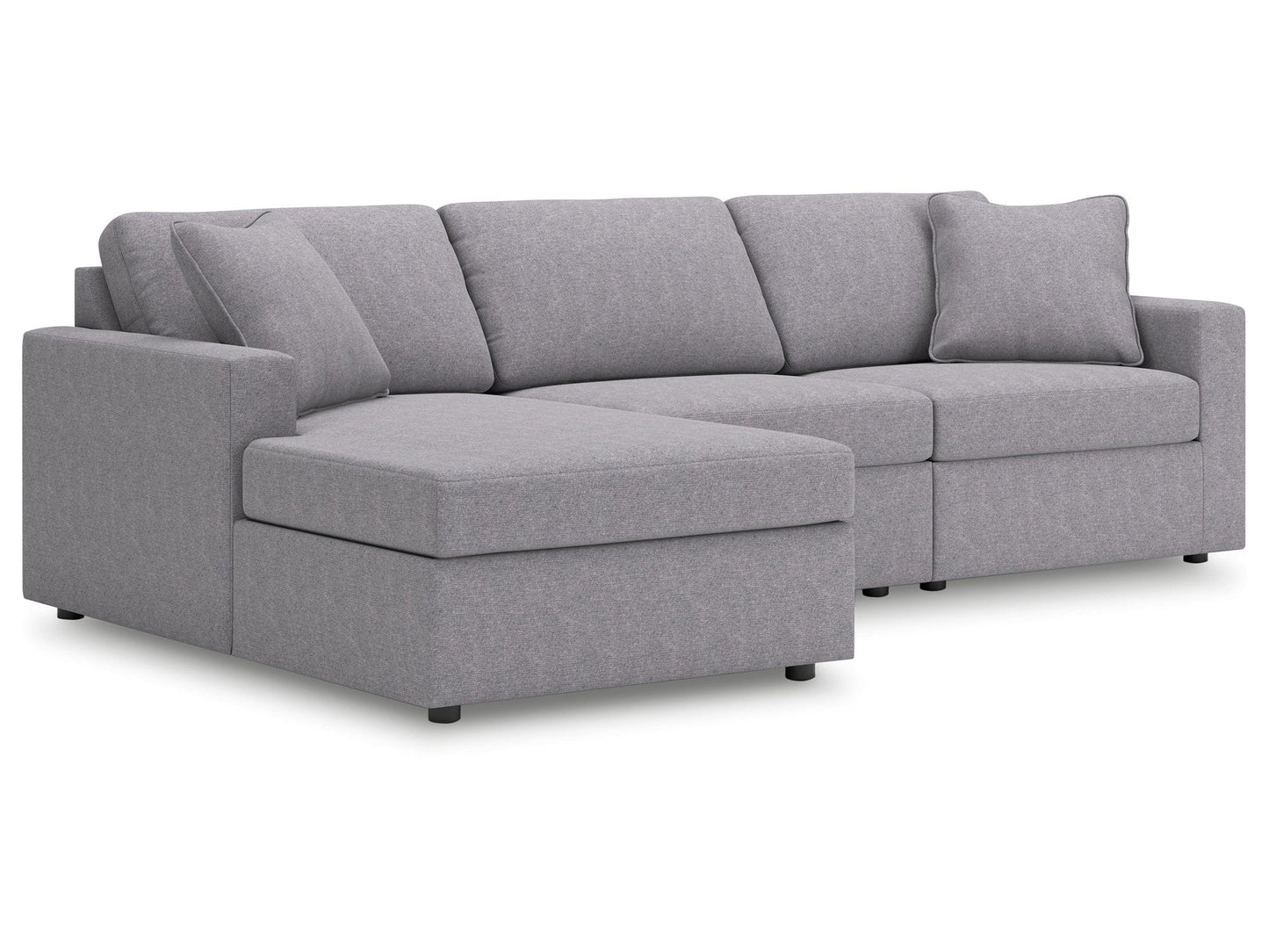 Modmax Granite 3-Piece Sectional with LAF Chaise