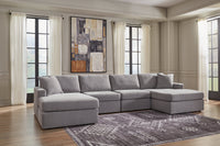 Modmax Granite 4-Piece U Shape Sectional with Double Chaise