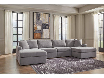 Modmax Granite 4-Piece U Shape Sectional with Double Chaise