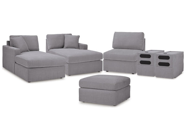 Modmax Granite 5-Piece Sectional & Ottoman