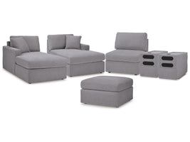 Modmax Granite 5-Piece Sectional & Ottoman