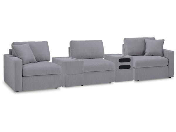 Modmax Granite 5-Piece Sectional w/Audio System