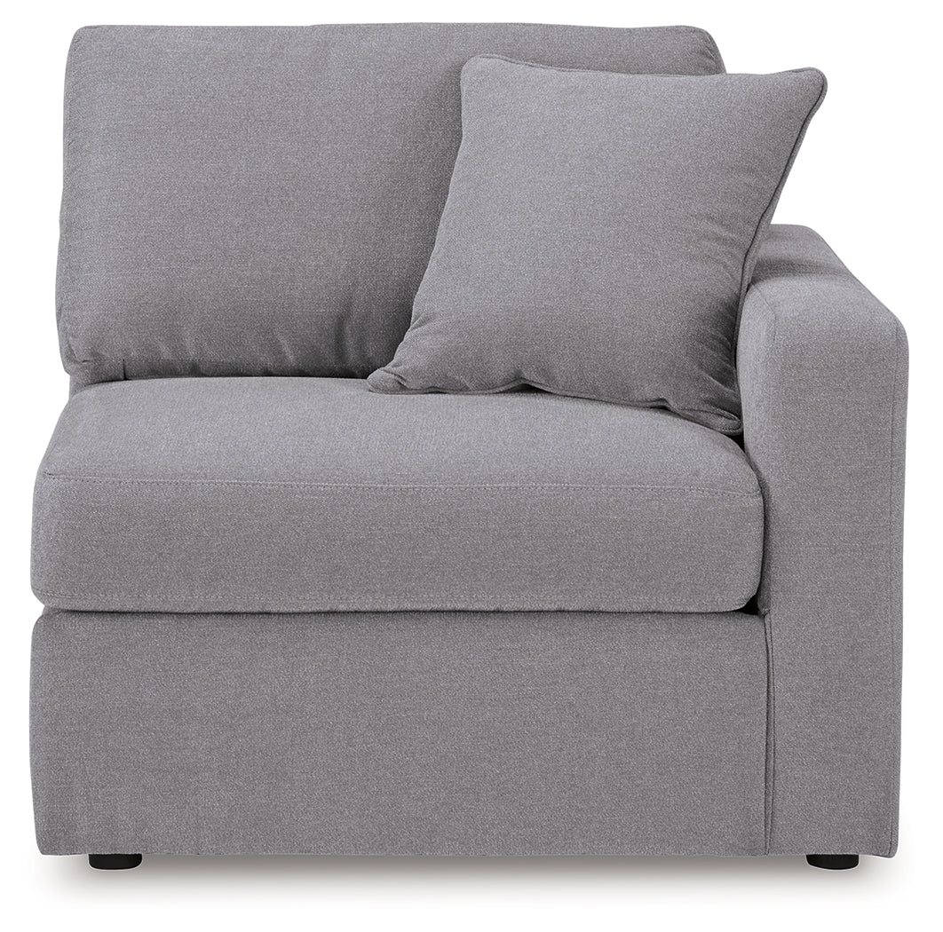 Modmax Granite 6-Piece Sectional and Oversized Accent Ottoman
