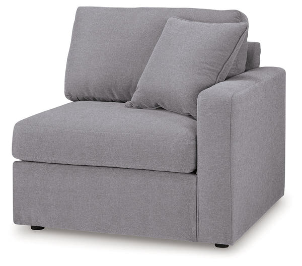 Modmax Granite 6-Piece Sectional and Oversized Accent Ottoman