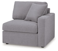 Modmax Granite 6-Piece Sectional and Oversized Accent Ottoman