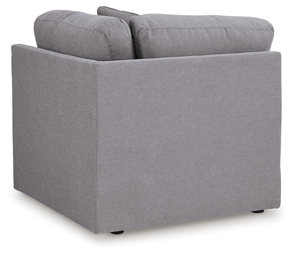 Modmax Granite 6-Piece Sectional and Oversized Accent Ottoman