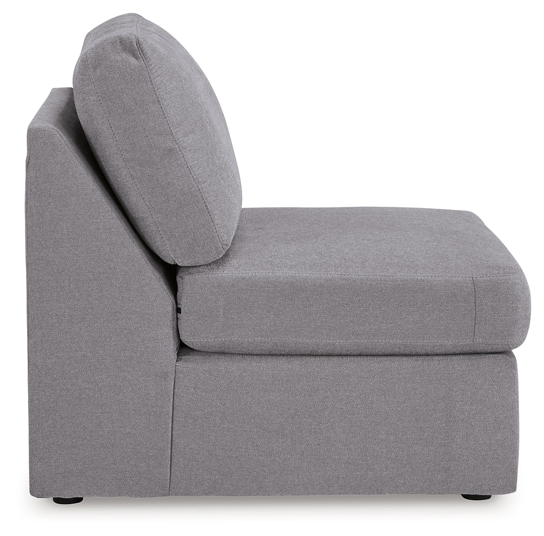 Modmax Granite 6-Piece Sectional and Oversized Accent Ottoman
