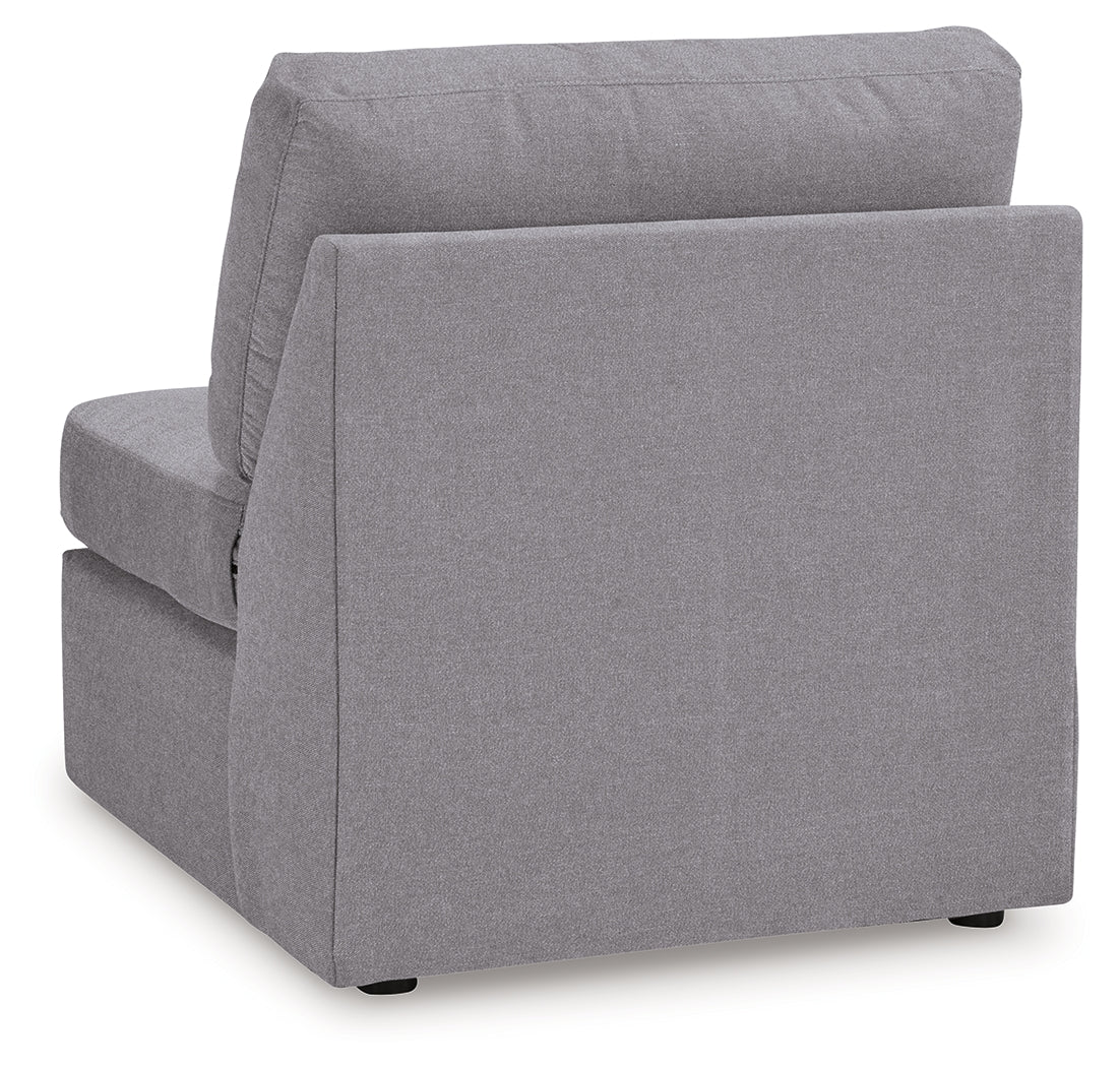 Modmax Granite 6-Piece Sectional and Oversized Accent Ottoman