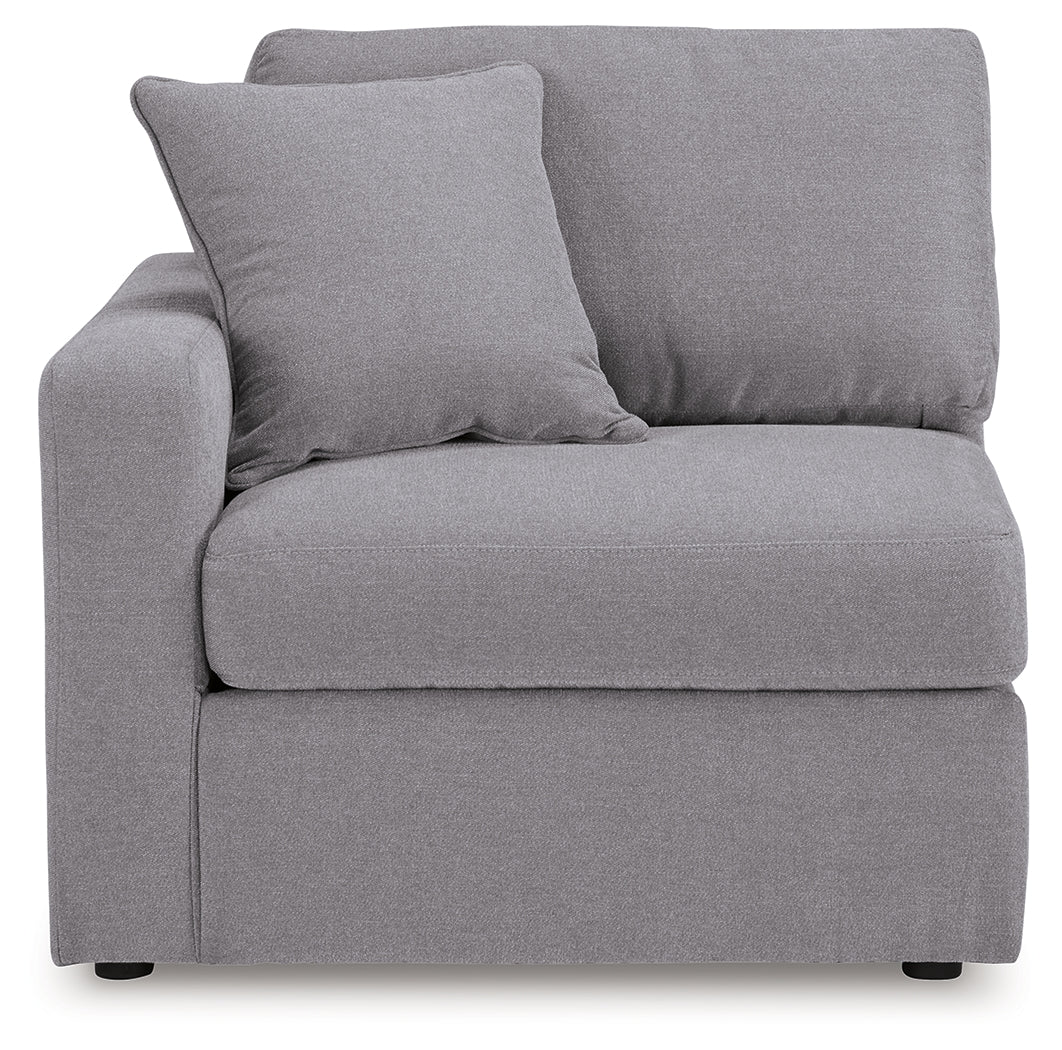 Modmax Granite 6-Piece Sectional and Oversized Accent Ottoman