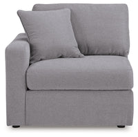 Modmax Granite 6-Piece Sectional and Oversized Accent Ottoman
