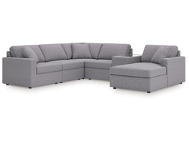 Modmax Granite 6-Piece Sectional with Chaise