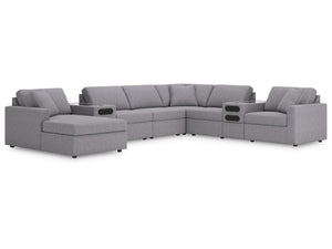 Modmax Granite 8-Piece Sectional w/Audio System & Chaise