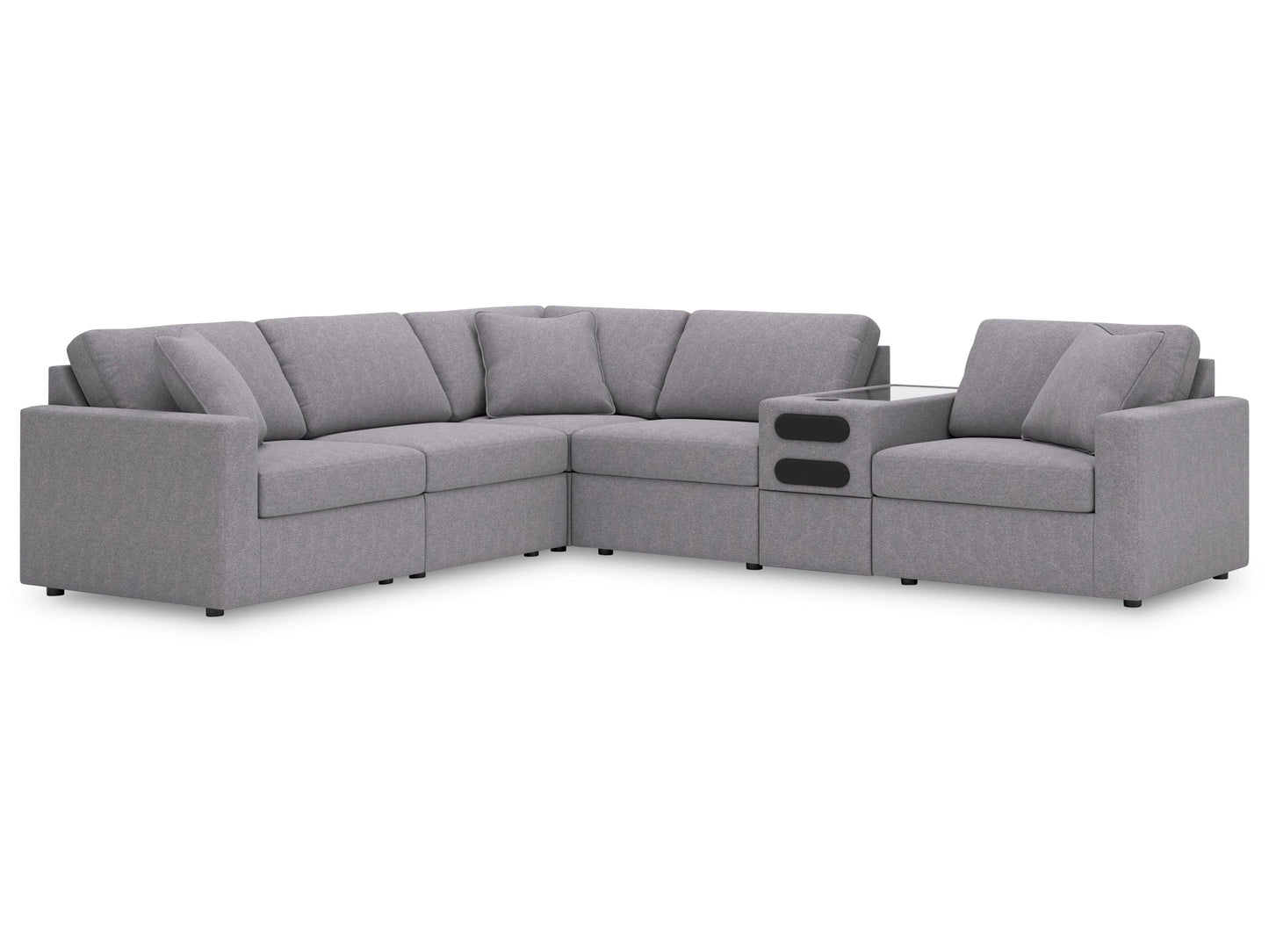 Modmax Granite 8-Piece Sectional with Audio Consoles