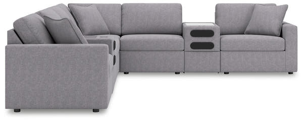 Modmax Granite 8-Piece Sectional with Audio Consoles