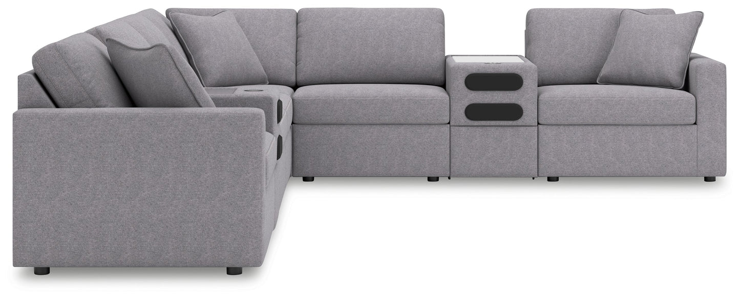 Modmax Granite 8-Piece Sectional with Audio Consoles