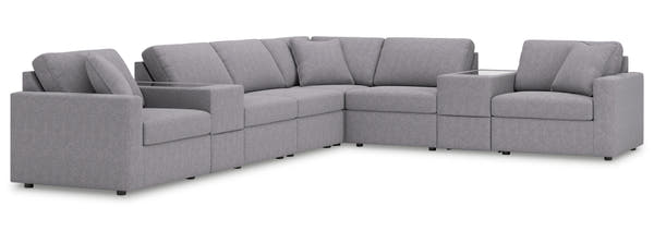 Modmax Granite 8-Piece Sectional with Storage Consoles