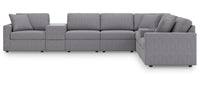 Modmax Granite 8-Piece Sectional with Storage Consoles