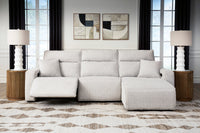 Modmax II Stone 3 Pc Reclining Sofa Chaise