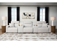 Modmax II Stone 5-Piece Power Reclining Sectional with Consoles