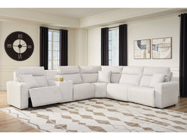 Modmax II Stone 6-Piece Reclining Sectional with Console
