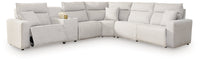 Modmax II Stone 6-Piece Reclining Sectional with Console