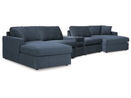 Modmax Ink 5 Piece Sectional with Audio Console