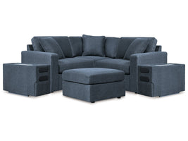 Modmax Ink 5-Piece Sectional with Audio Console and Ottoman