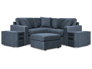Modmax Ink 5-Piece Sectional with Audio Console and Ottoman