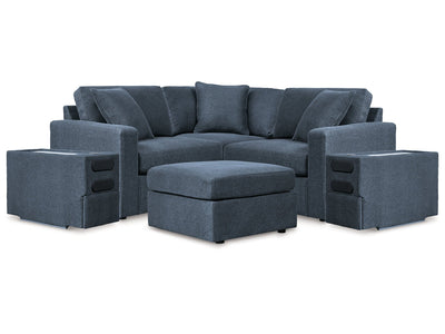 Modmax Ink 5-Piece Sectional with Audio Console and Ottoman