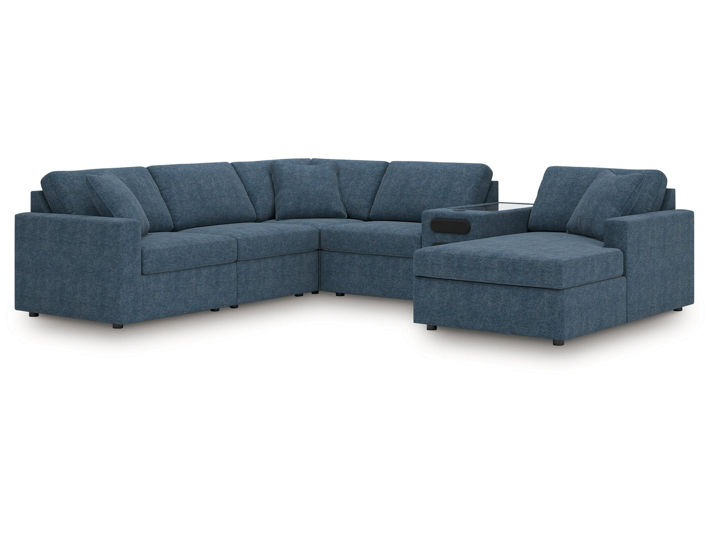 Modmax Ink 6-Piece Sectional with Audio System and Chaise