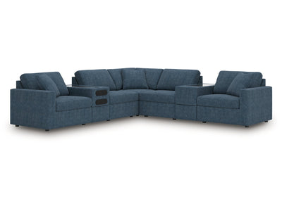 Modmax Ink 7-Piece Balanced Sectional with Audio and Storage Consoles