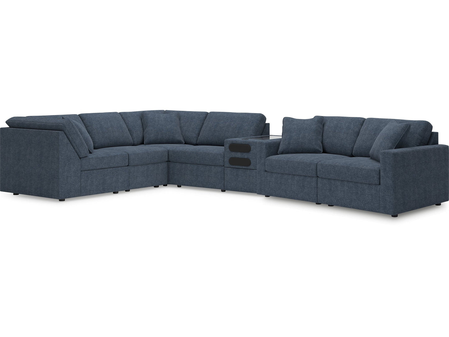 Modmax Ink 7-Piece Sectional with Audio Console
