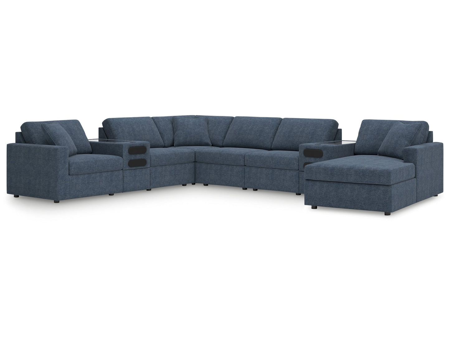 Modmax Ink 8-Piece Sectional w/Audio System & Chaise