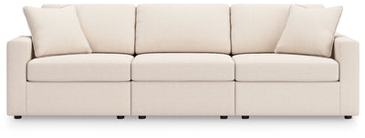 Modmax Oyster 3-Piece Sectional and Ottoman