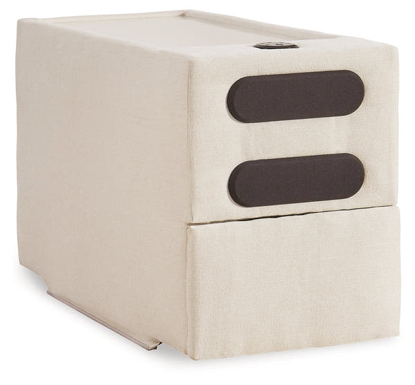 Modmax Oyster 4-Piece Sectional incl. Storage Console w/ Audio System and Ottoman