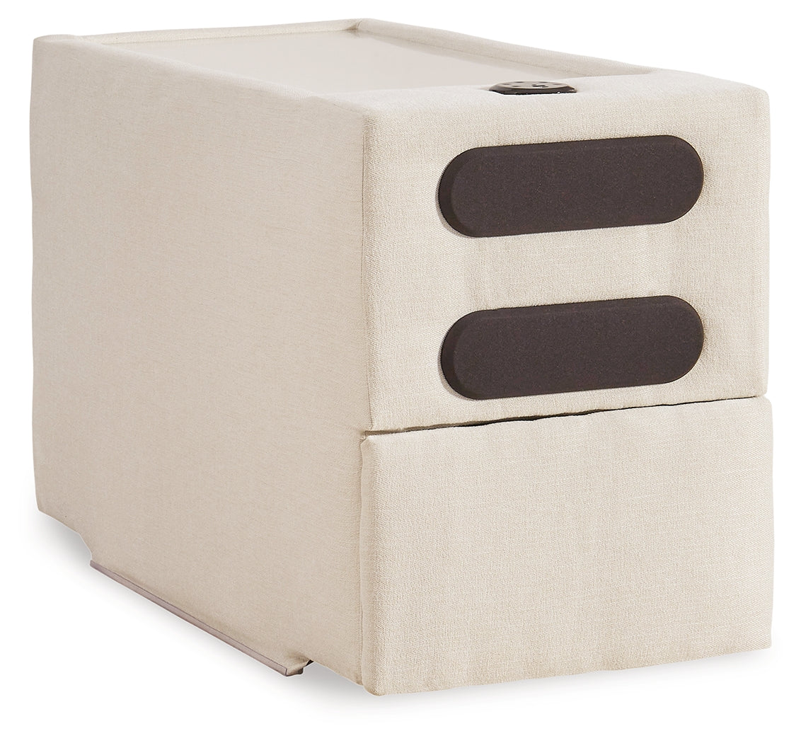 Modmax Oyster 4-Piece Sectional incl. Storage Console w/ Audio System and Ottoman