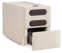 Modmax Oyster 4-Piece Sectional incl. Storage Console w/ Audio System and Ottoman