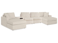 Modmax Oyster 5 Piece Sectional with Audio Console