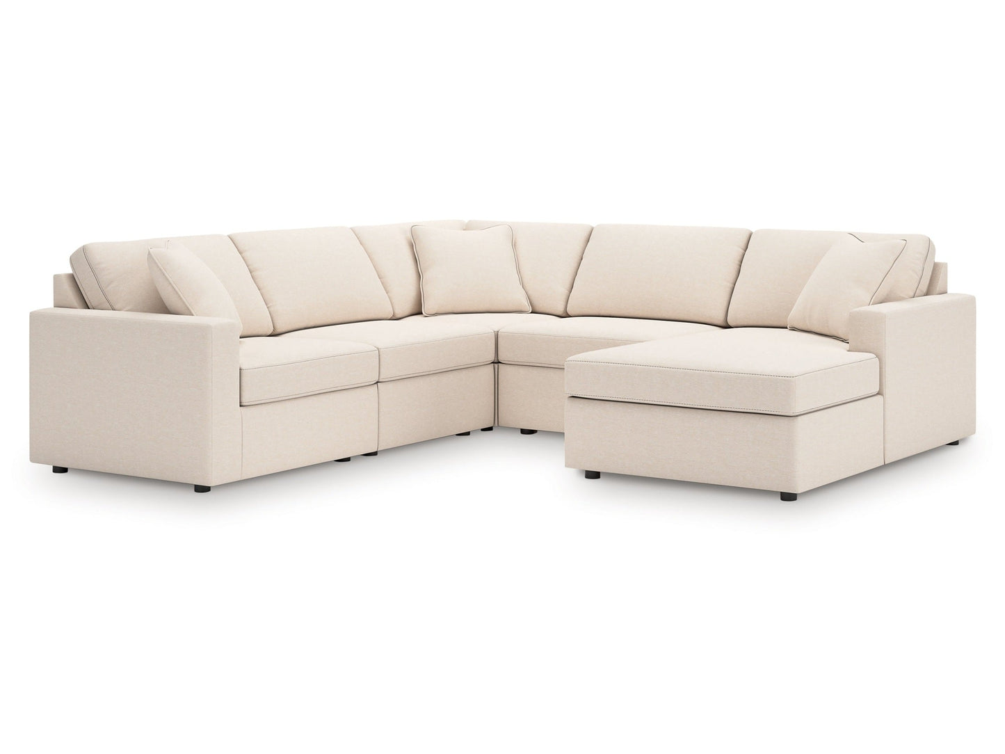 Modmax Oyster 5-Piece Sectional with Chaise