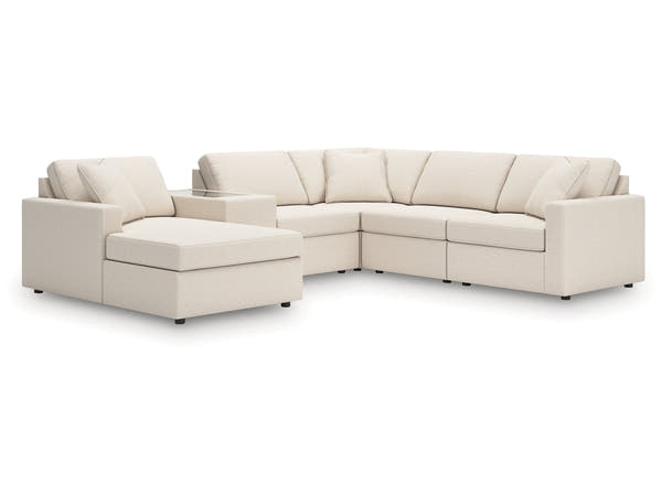 Modmax Oyster 6-Piece Sectional with Chaise