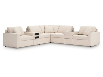 Modmax Oyster 7-Piece Balanced Sectional with Audio and Storage Consoles